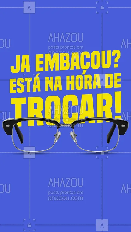 posts, legendas e frases de óticas  para whatsapp, instagram e facebook: Venha já garantir seu óculo novo na nossa ótica com produtos de ótima qualidade!#AhazouÓticas #lentesdecontato  #oculos  #oculosdegrau  #oculosdesol  #otica  #oticas 