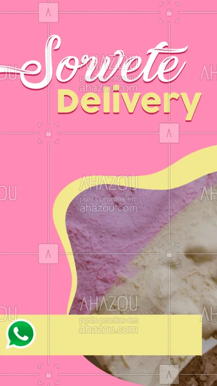 posts, legendas e frases de gelados & açaiteria para whatsapp, instagram e facebook: Sem sorvete você não fica! #sorvete #delivery #ahazoutaste #sorveteria #bandbeauty