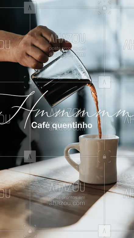 posts, legendas e frases de cafés para whatsapp, instagram e facebook: Nada melhor que um café quentinho para acordar bem e se preparar para o dia ☕☕☕ #bomdia #café #coffee #apaixonadosporcafe #cafedamanha #ahazou