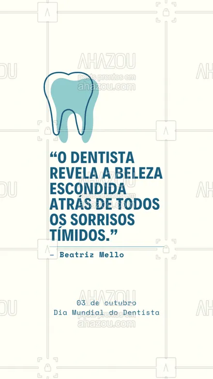 posts, legendas e frases de odontologia para whatsapp, instagram e facebook: Feliz Dia mundial do dentista a todos os colegas de profissão, que tiram os melhores sorrisos até dos seus mais tímidos pacientes! #odonto #odontologia #saude #bemestar #AhazouSaude #sorriso #diadodentista  