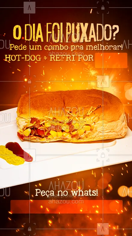 posts, legendas e frases de hot dog  para whatsapp, instagram e facebook: Melhore seu dia com nosso combo de hot-dog + refri! Não tem tristeza que aguente um belo combo de hot-dog!
??
#ahazoutaste #hotdogs #cachorroquente #hot-dog  #hotdoggourmet #food #hotdoglovers #hotdog #combo #food #delivery #combodanoite 
