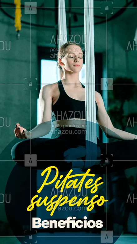 posts, legendas e frases de pilates para whatsapp, instagram e facebook: Conheça alguns dos principais benefícios que o treinamento com Pilates suspenso pode trazer:
• Força
• Flexibilidade
• Equilíbrio
• Propriocepção
• Amplitude de movimento
• Capacidade cardiorrespiratória
E muitos outros benefícios para sua saúde. Venha conhecer mais sobre o Pilates suspenso.  #pilates #pilatessuspenso #convite #AhazouSaude  #pilateslovers #pilatesbody