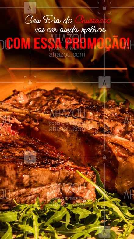 posts, legendas e frases de açougue & churrasco para whatsapp, instagram e facebook: Aproveite o dia do churrasco com nossa super promoção. Venha nos visitar! #churrasco #bbq #açougue #barbecue #ahazoutaste #churrascoterapia #meatlover #promoçao #desconto #diadochurrasco