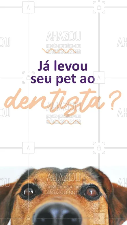 posts, legendas e frases de veterinário para whatsapp, instagram e facebook: Os cuidados com nossos pets são inúmeros, mas muita gente esquece dos cuidados com os dentinhos deles. A higiene bucal é essencial para a saúde de cães e gatos, os cuidados devem ser diários para evitar doenças e a calcificação do tártaro. #dentistaveterinario #AhazouPet  #medicinaveterinaria #veterinario #clinicaveterinaria #veterinarian #veterinary #vetpet #medvet