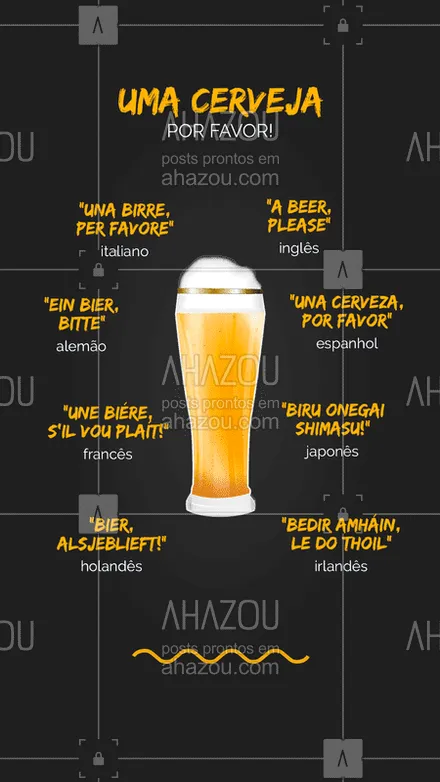 posts, legendas e frases de bares para whatsapp, instagram e facebook: Esse post é essencial pra você que precisa aprender essa frase chave! E aí, já sabe onde vai usar primeiro?
#Cerveja #ahazoutaste #Línguas