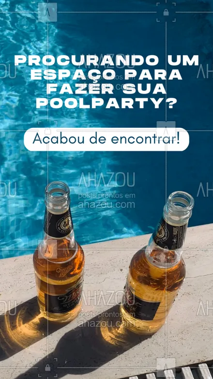 posts, legendas e frases de buffet & eventos para whatsapp, instagram e facebook: Dê um mergulho na diversão! 💦 Venha alugar o nosso espaço para festas com piscina. Com uma área ampla e segura, você e seus convidados terão momentos inesquecíveis em um ambiente descontraído e refrescante. Não perca tempo e reserve já a sua data conosco e realize uma poolparty de respeito.💕  #ahazoutaste #poolparty #festanapiscina #espaçoparafestas  #buffet  #eventos 