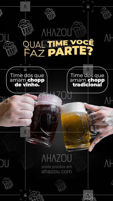 posts, legendas e frases de bares para whatsapp, instagram e facebook: E aí, qual time você faz parte? Saiba que independente da sua escolha, aqui você encontra as duas opções. 😋  #drinks  #ahazoutaste #pub  #bar #enquete