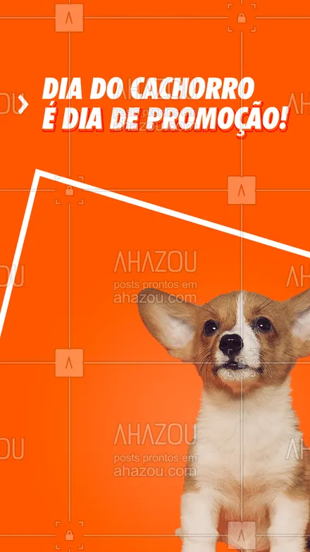 posts, legendas e frases de petshop para whatsapp, instagram e facebook: Hoje é dia do cachorro! E pra comemorar, aproveite a nossa promoção: xxxxxxxx
#Cachorro #AhazouPet #Promoção