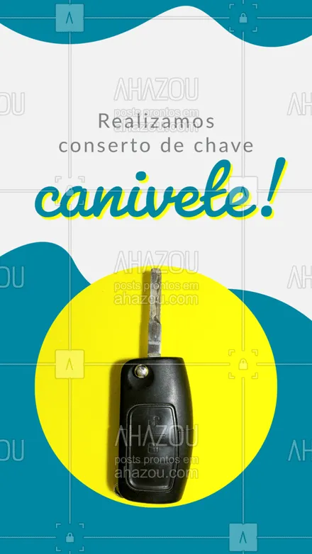 posts, legendas e frases de chaveiro para whatsapp, instagram e facebook: A chave canivete do seu carro parou de funcionar? A gente te ajuda. 🔑 #AhazouServiços #chave  #chaveiro  #serviços #chavecanivete