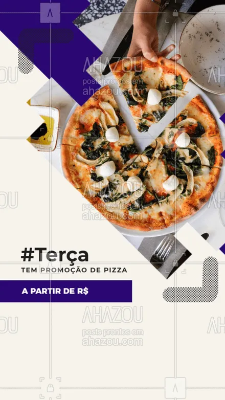 posts, legendas e frases de pizzaria para whatsapp, instagram e facebook: Terça ta como? brabo!
Isso mesmo, preparamos uma mega promoção de pizza grande. Vai aproveitar? Peça já a sua!