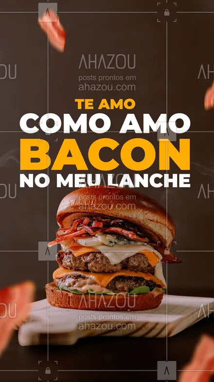 posts, legendas e frases de hamburguer para whatsapp, instagram e facebook: Demonstre seu amor, marque aqui aquela pessoa que você ama tanto quanto bacon no seu lanche! 🍔😋
#ahazoutaste #artesanal  #burger  #burgerlovers  #hamburgueria  #hamburgueriaartesanal 