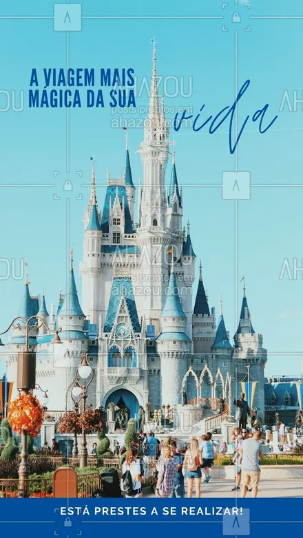 posts, legendas e frases de agências & agentes de viagem para whatsapp, instagram e facebook: Aqui você encontra os melhores pacotes para fazer uma viagem mágica para a Disney! Entre em contato 📞 (inserir número) ou venha nos visitar! #viagens #agentedeviagens #viageminternacional #AhazouTravel #viajar #viagem #agenciadeviagens #Disney #viagemparadisney