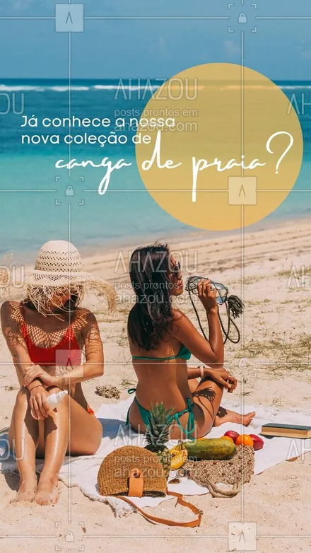 posts, legendas e frases de moda praia para whatsapp, instagram e facebook: Diversos modelos para você se inspirar! Venha conferir. #AhazouFashion #beach #fashion #moda #modapraia #praia