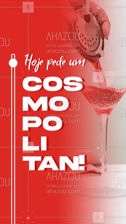 posts, legendas e frases de bares para whatsapp, instagram e facebook: Um dia lindo desses pede um bom Cosmopolitan, vai! 🍹
#cosmopolitan #drinks #ahazoutaste  #bar  #cocktails  #mixology 