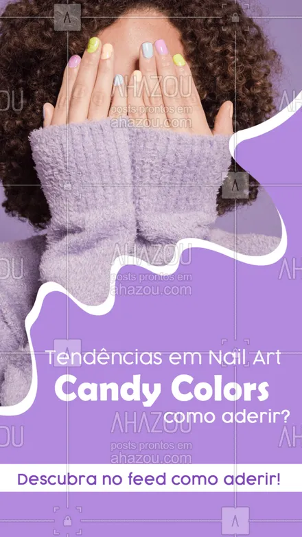 posts, legendas e frases de manicure & pedicure para whatsapp, instagram e facebook: As candy colors são repleta de cores e dão um toque mais doce para as unhas. Você pode fazê-las da seguinte maneira:
💅🏻 sequência de paleta de cores
💅🏻 degradês 
💅🏻 francesinha 
💅🏻 tons parecidos
💅🏻 cores diferentes em tons pastéis

E aí, qual é o seu método favorito? 🤩
#candycolor #nailart #AhazouBeauty #manicure  #nailsaloon  #unhas  #beleza 