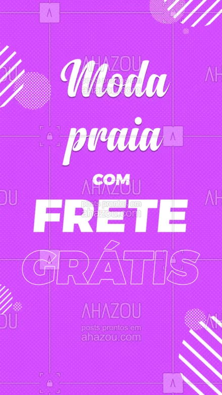 posts, legendas e frases de moda praia para whatsapp, instagram e facebook: Aproveite os melhores produtos com frete grátis!
#ahazou #moda #frete #grátis 
