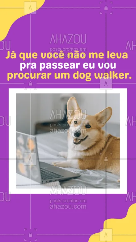 posts, legendas e frases de dog walker & petsitter para whatsapp, instagram e facebook: Tá bom assim pra você, Guilherme? Um cachorro independente??
 #AhazouPet #cao #Cachorro #passeio #frase #meme #engracado #passear  #dogwalk #dogwalker #dogsitter #petsitter
