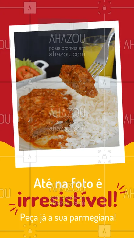 posts, legendas e frases de à la carte & self service, comidas variadas para whatsapp, instagram e facebook: Você não precisa ficar só na vontade! #parmegiana #almoço #ahazoutaste #restaurante #alacarte #selfservice 
