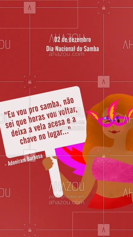 posts, legendas e frases de posts para todos para whatsapp, instagram e facebook: Até porque, do samba eu não saio mais! 🤗💃🏻
#samba #diadosamba #ahazou  #motivacionais  #frasesmotivacionais  #quote 