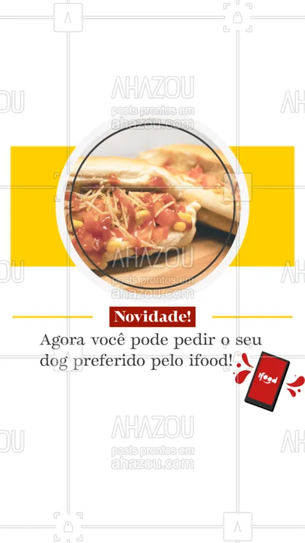 posts, legendas e frases de hot dog  para whatsapp, instagram e facebook: Já pediu??
 #ahazoutaste #hotdog #dogao #fastfood #delivery #ifood  #food #hotdoglovers #cachorroquente