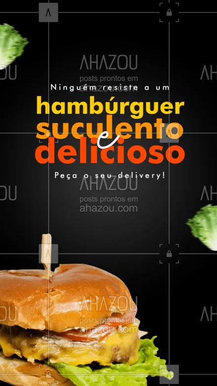 posts, legendas e frases de hamburguer para whatsapp, instagram e facebook: Nós temos várias opções pra você, escolha o seu favorito e faça o seu pedido! 🍔😋
#delivery #burger #ahazoutaste  #burgerlovers  #hamburgueriaartesanal  #hamburgueria 