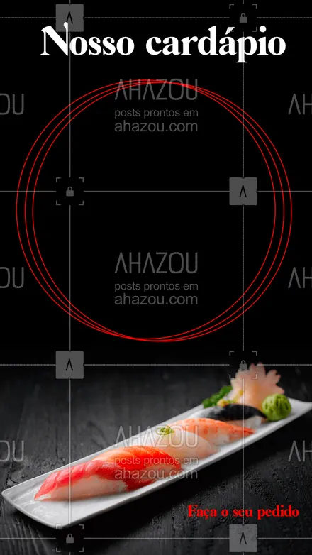 posts, legendas e frases de cozinha japonesa para whatsapp, instagram e facebook: É sushi pra toda hora! Faça o seu pedido XXXX.XXXX
 
#ahazoutaste  #japa #sushidelivery #sushitime #japanesefood #sushilovers #comidajaponesa #cardapio #sushi