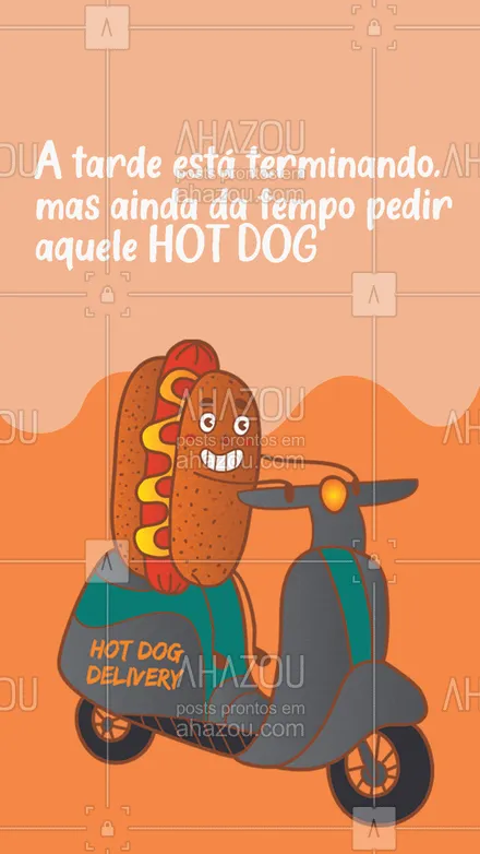 posts, legendas e frases de hot dog  para whatsapp, instagram e facebook: Para aquelas tardes que precisam de um upgrade, temos o que precisa. Um cardápio inteiro de hotdogs que farão você levar o resto do dia com um sorriso no rosto. #ahazoutaste #cachorroquente #food #hotdog #hotdoggourmet #hotdoglovers