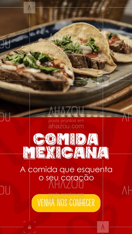 posts, legendas e frases de cozinha mexicana para whatsapp, instagram e facebook: A comida mais quente do mundo. Faça o seu pedido!
#ahazoutaste #comidamexicana  #cozinhamexicana  #vivamexico  #texmex  #nachos 