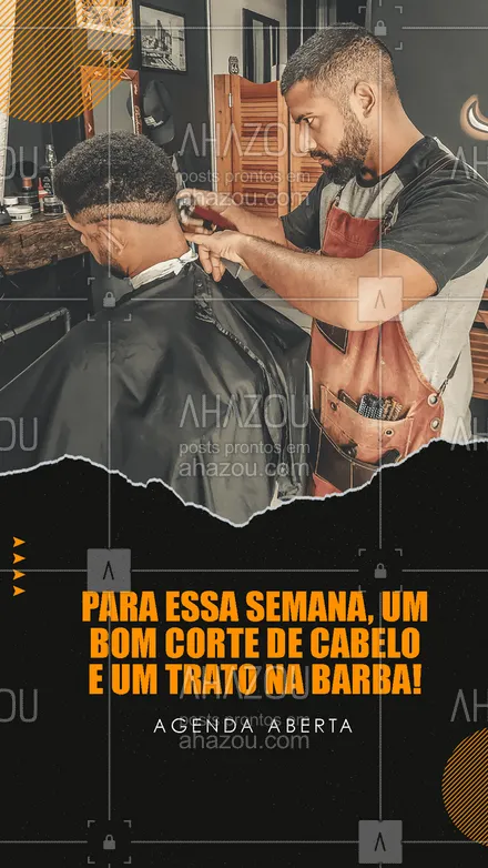 posts, legendas e frases de barbearia para whatsapp, instagram e facebook: Dê um trato no visual passando aqui na nossa barbearia. #AhazouBeauty #barba  #barbearia  #barbeiro  #barbeiromoderno  #barbeirosbrasil  #barber  #barberLife  #barberShop  #brasilbarbers  #barbershop 