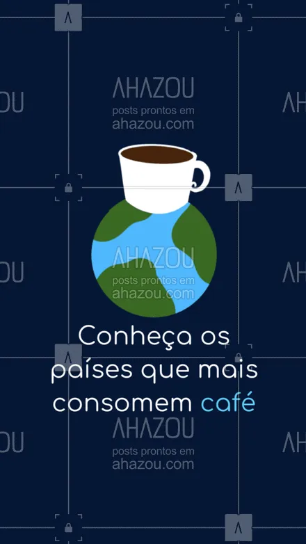 posts, legendas e frases de cafés para whatsapp, instagram e facebook: O Brasil é o maior exportador de café do mundo, mas não somos os maiores consumidores. No post acima, você irá conhecer os países que mais consomem café no mundo. #ahazoutaste #barista  #café  #cafeteria  #coffee  #coffeelife 