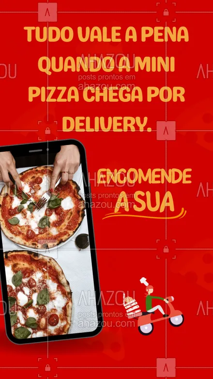 posts, legendas e frases de pizzaria para whatsapp, instagram e facebook: Seja uma, duas ou três, a mini pizza que vai salvar a sua noite está aqui, faça o seu pedido! 😉🍕
#minipizza #pizzabrotinho #ahazoutaste #pizza  #pizzalife  #pizzalovers  #pizzaria 
