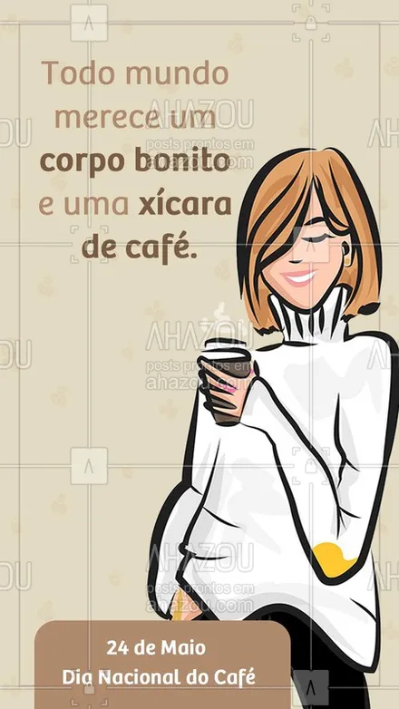 posts, legendas e frases de assuntos gerais de beleza & estética para whatsapp, instagram e facebook: Pode não resolver os problemas, mas deixa qualquer pessoa mais disposta a lutar. ?☕❤️ #ahazou #beauty #beleza #dianacionaldocafe #diadocafe #coffeelovers #coffee