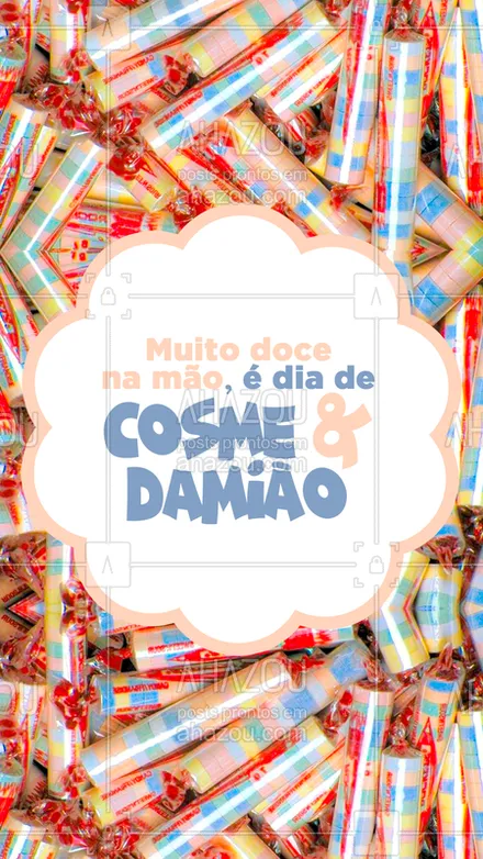 posts, legendas e frases de posts para todos para whatsapp, instagram e facebook: Viva Cosme e Damião! ?
#cosmedamiao #ahazou #docinhos