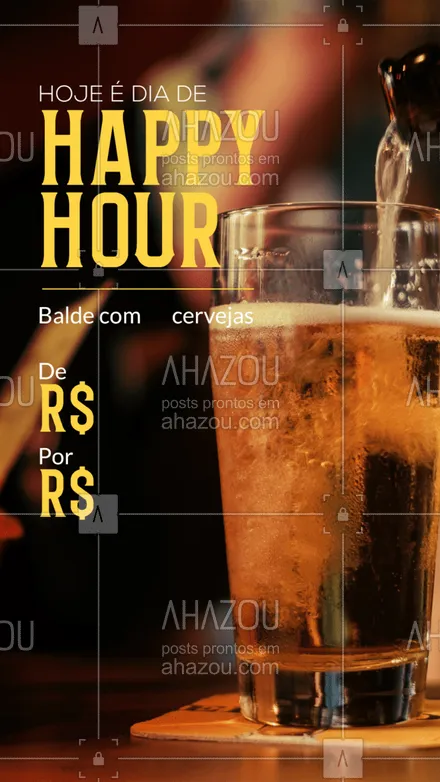 posts, legendas e frases de bares para whatsapp, instagram e facebook: Bora de Happy Hour com os melhores?🤪 Preparamos uma super promoção para o seu momento com os amigos, venha e aproveite! 🍻 #happyhour #bar #ahazoutaste #lounge #promoção #cerveja