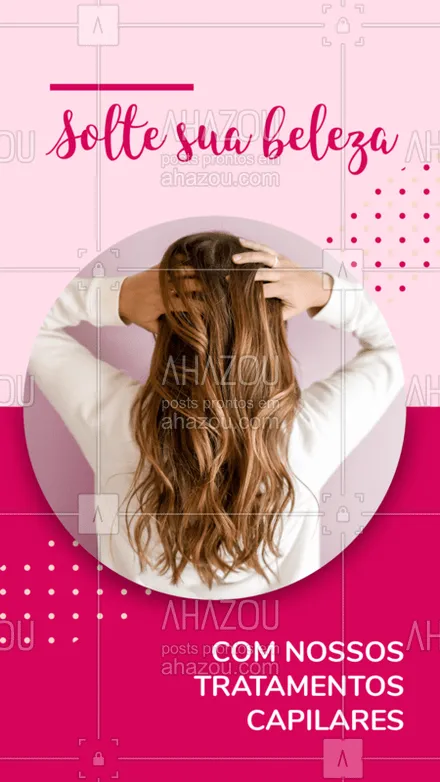 posts, legendas e frases de cabelo para whatsapp, instagram e facebook: Venha conhecer nossos tratamentos e fique ainda mais linda! Marque seu horário! #ahazou  #vocêmaislinda #soltesuabeleza #hair #cabelo #salãodebeleza
