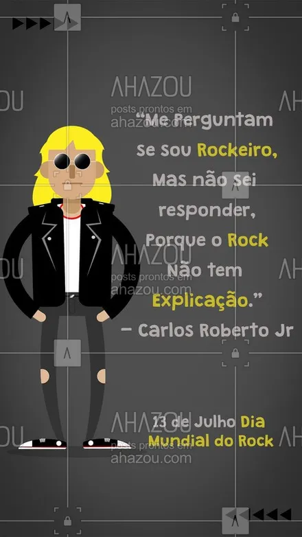 posts, legendas e frases de posts para todos para whatsapp, instagram e facebook: Não é sobre gostar é sentir...??? #rockandroll #ahazou #diamundialdorock #rock 