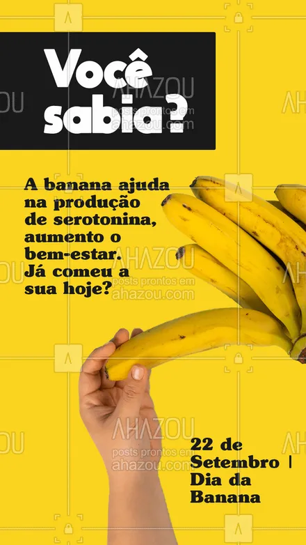 posts, legendas e frases de hortifruti para whatsapp, instagram e facebook: Aproveite o dia da banana para garantir sua dúzia com aquele descontinho! 😉🍌
#banana #diadabanana #ahazoutaste  #hortifruti  #frutas  #mercearia 