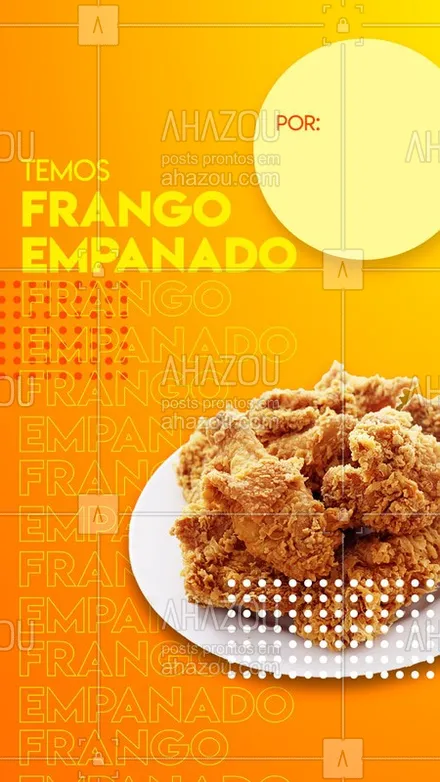posts, legendas e frases de comidas variadas para whatsapp, instagram e facebook: Conheça mais uma opção do nosso cardápio! <3
#foodlovers #foodfeed #ahazoutaste #ilovefood #brazilianfood #frangoempanado