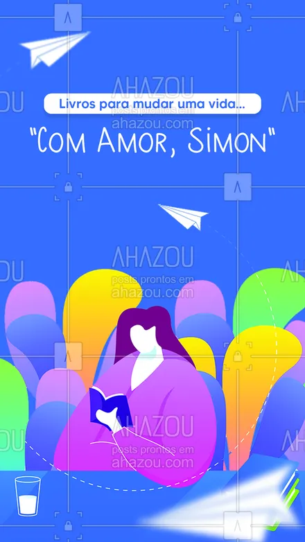 posts, legendas e frases de posts para todos para whatsapp, instagram e facebook: Também adaptado para o cinema, esse livro conta a história de Simon, um garoto que está fazendo Ensino Médio e conversa secretamente com um garoto anônimo por e-mail. A história escrita por Becky Albertalli aborda o romance e a trajetória de Simon se descobrindo gay. E aí, você leria? 👀📚
#ahazou #indicacaodelivros #leitura #livros  #motivacionais  #frasesmotivacionais  #quote  #motivacional  