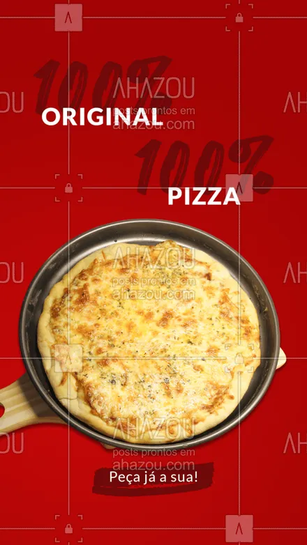 posts, legendas e frases de pizzaria para whatsapp, instagram e facebook: Uma pizza artesanal da massa ao molho é uma pizza 100% original! ? Peça agora a sua ? (inserir telefone) ?? #pizzaartesanal #artesanal #ahazoutaste #pizzaria #pizza #pizzalovers