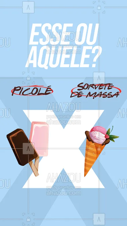posts, legendas e frases de gelados & açaiteria para whatsapp, instagram e facebook: Quando o assunto é aquele sorvetinho, de que lado você está? 😋🍦
#ahazoutaste #gelados  #icecream  #sorvete  #sorveteria 
