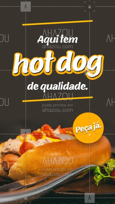 posts, legendas e frases de hot dog  para whatsapp, instagram e facebook: Para os amantes de um bom hot dog.
Não deixe de experimentar o nosso maravilho e completo.
Peça já e se apaixone em cada mordida.
#ahazoutaste #hotdog  #cachorroquente  #hotdoglovers  #hotdoggourmet  #food 