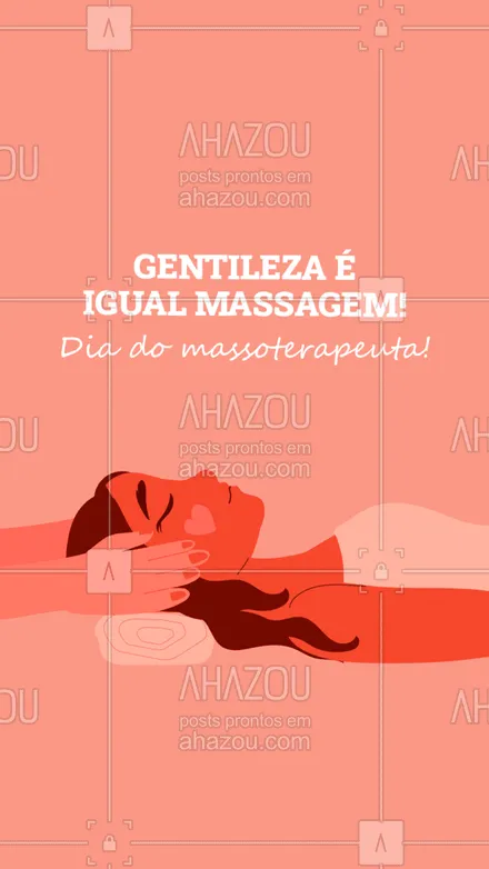 posts, legendas e frases de massoterapia para whatsapp, instagram e facebook: Hoje é dia do profissional que faz um trabalho incrível com as mãos! #AhazouSaude #massagem  #massoterapeuta  #massoterapia  #relax 