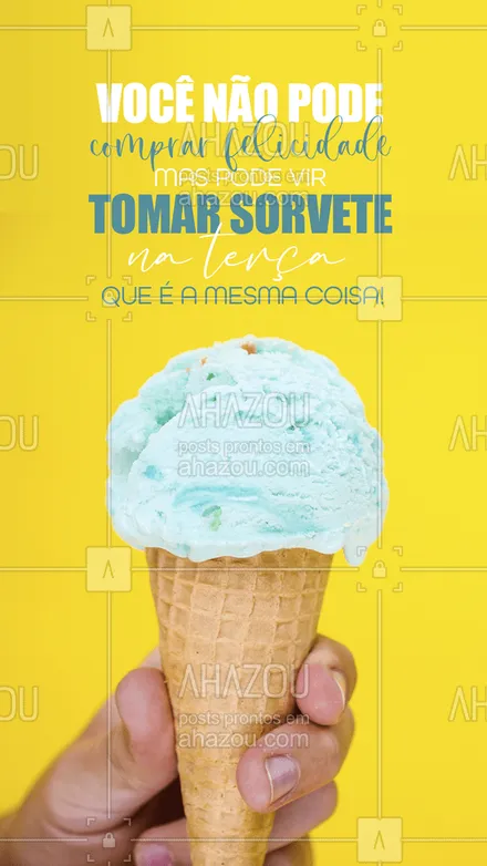 posts, legendas e frases de gelados & açaiteria para whatsapp, instagram e facebook: O que você está esperando para vir tomar aquele sorvete especial de terça? 🤩🍨
#ahazoutaste #açaí  #açaíteria  #cupuaçú  #gelados  #icecream  #sorvete  #sorveteria 