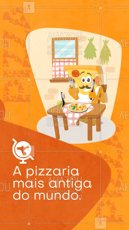 posts, legendas e frases de pizzaria para whatsapp, instagram e facebook: Você sabia que a pizzaria mais antiga do mundo ainda funciona? Isso mesmo. Funciona, está aberta e fica na cidade de Nápoles, na Itália. Seu nome PortAlba, fundada em 1830. Gostou de saber? 
 #pizzalife  #pizza #ahazoutaste #pizzaria  #pizzalovers #pizzas