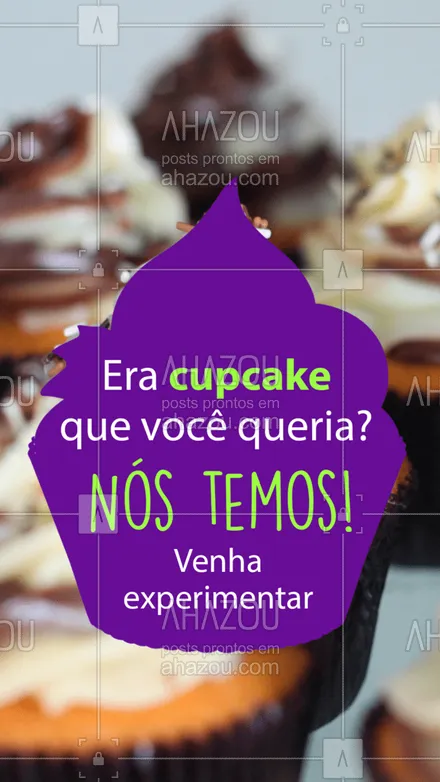 posts, legendas e frases de confeitaria para whatsapp, instagram e facebook: Os melhores cupcakes, feitos com amor e carinho, você encontra aqui! ?? 
#Cupcakes #Doces #ahazoutaste  #confeitaria #confeitariaartesanal