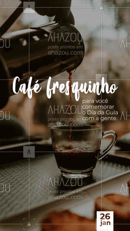 posts, legendas e frases de cafés para whatsapp, instagram e facebook: O café acabou de sair, é só pedir. Aceita? #ahazoutaste #diadagula #gula #café #cafeteria #coffee 