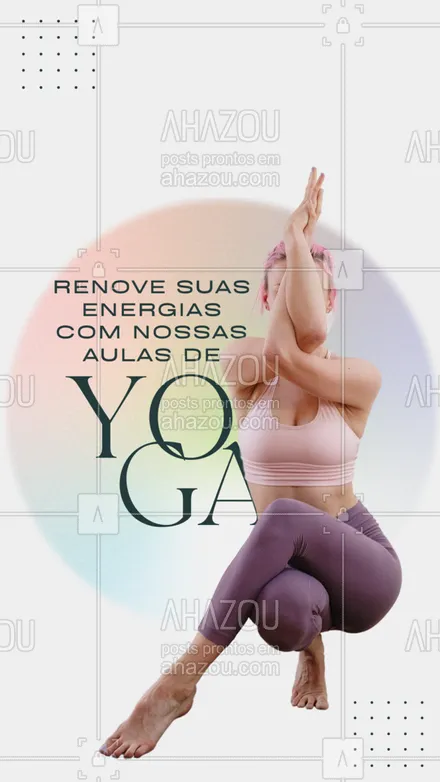 posts, legendas e frases de yoga para whatsapp, instagram e facebook: Livre-se de toda energia ruim ao se redor e se conecte com a energia do universo. Venha praticar nossas aulas de yoga e sinta sua energia renovada. Ente em contato 📱 (inserir número) e faça a sua matrícula. #meditation #namaste #yoga #yogainspiration #yogalife #AhazouSaude #saúde #bemestar #qualidadedevida #viverbem