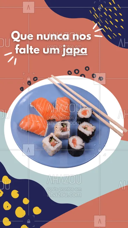 posts, legendas e frases de cozinha japonesa para whatsapp, instagram e facebook: É tudo que um fã de japa quer ? já deu vontade de pedir né? boraa fazer o seu pedido ?#ahazoutaste #japa #sushitime #comidajaponesa #sushilovers #japanesefood 