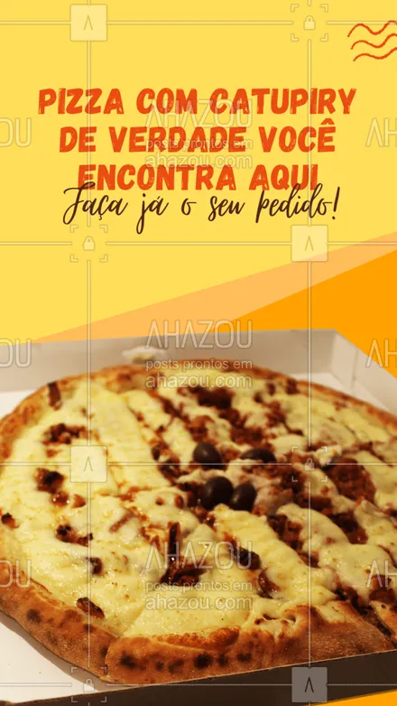 posts, legendas e frases de pizzaria para whatsapp, instagram e facebook: Faça seu pedido e experimente a melhor pizza da região. Pizza com catupiry de verdade.
Confira!
#ahazoutaste #pizza  #pizzalovers  #pizzaria  #pizzalife 